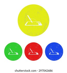 vector illustration of modern icon graphic tablet