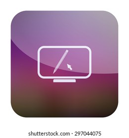 vector illustration of modern icon graphic editor