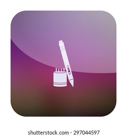 vector illustration of modern icon graphic tablet