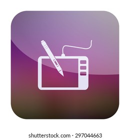 vector illustration of modern icon graphic tablet