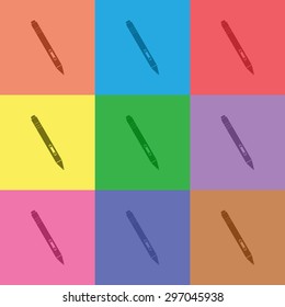 vector illustration of modern icon graphic tablet