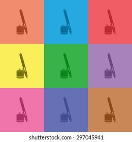 vector illustration of modern icon graphic tablet