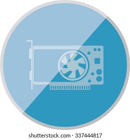 vector illustration of modern icon graphic card