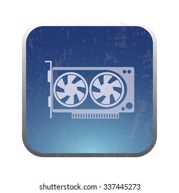 vector illustration of modern icon graphic card