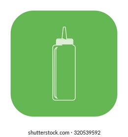 vector illustration of modern icon gravy boat