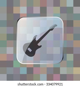 vector illustration of modern icon guitar