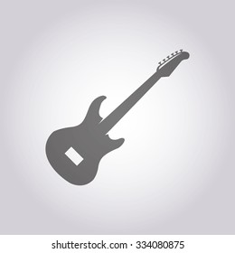 vector illustration of modern icon guitar