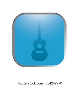 vector illustration of modern icon guitar
