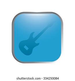 vector illustration of modern icon guitar