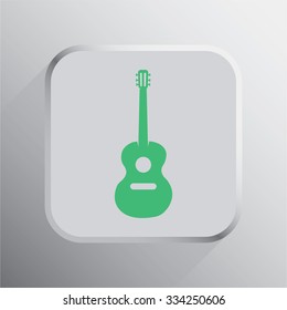 vector illustration of modern icon guitar