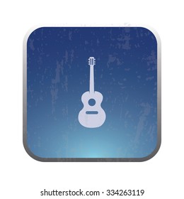 vector illustration of modern icon guitar