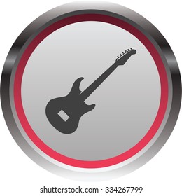 vector illustration of modern icon guitar