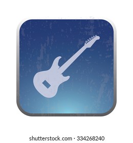 vector illustration of modern icon guitar
