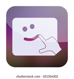 vector illustration of modern icon handmade