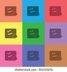 vector illustration of modern icon handmade