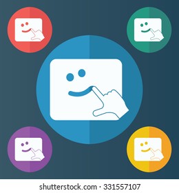 vector illustration of modern icon handmade