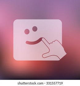 vector illustration of modern icon handmade