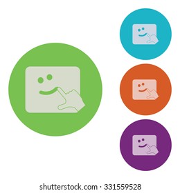 vector illustration of modern icon handmade
