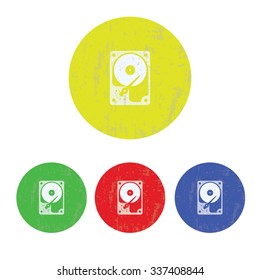 vector illustration of modern icon hard drive