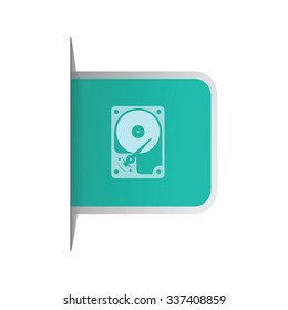 vector illustration of modern icon hard drive