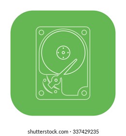 vector illustration of modern icon hard drive