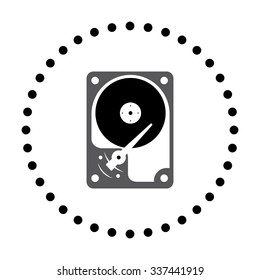 vector illustration of modern icon hard drive