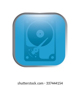 vector illustration of modern icon hard drive
