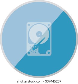 vector illustration of modern icon hard drive