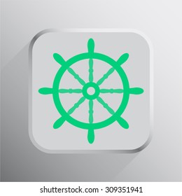 vector illustration of modern icon helm