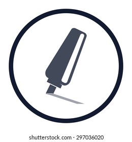 vector illustration of modern icon highlighter