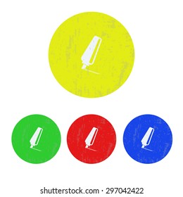 vector illustration of modern icon highlighter