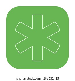 vector illustration of modern icon hospital