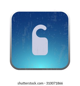 vector illustration of modern icon hotel hanger