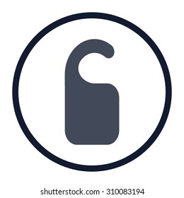 vector illustration of modern icon hotel hanger