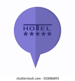 vector illustration of modern icon hotel
