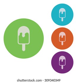 vector illustration of modern icon ice cream