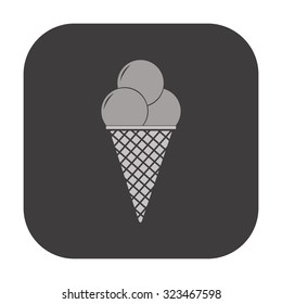 vector illustration of modern icon ice cream