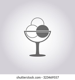 vector illustration of modern icon ice cream