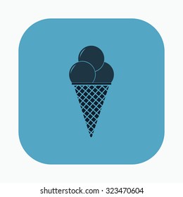 vector illustration of modern icon ice cream