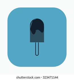 vector illustration of modern icon ice cream