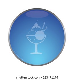 vector illustration of modern icon ice cream
