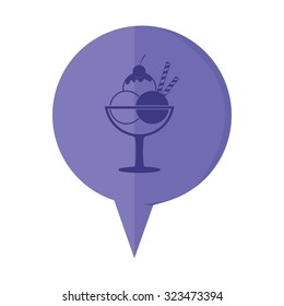 vector illustration of modern icon ice cream
