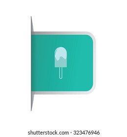 vector illustration of modern icon ice cream