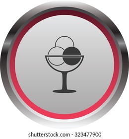 vector illustration of modern icon ice cream