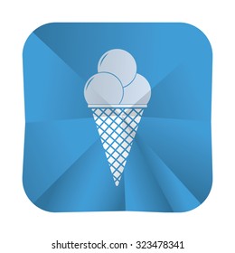 vector illustration of modern icon ice cream