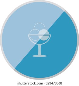 vector illustration of modern icon ice cream
