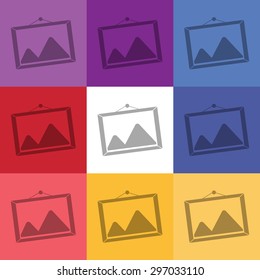 vector illustration of modern icon image