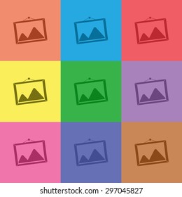 vector illustration of modern icon image