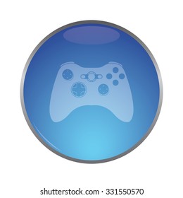 vector illustration of modern icon joystick