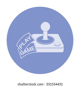 vector illustration of modern icon joystick
